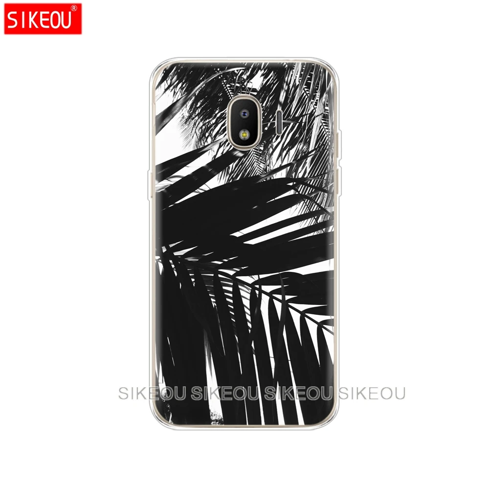 Силиконовый чехол для телефона Samsung Galaxy J3 J5 J7 2017 J330 J530 J730 PRO j2 2018 черно белые
