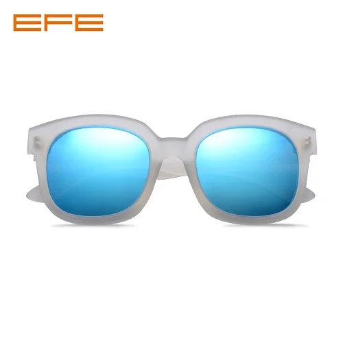 EFE брендовые поляризованные солнцезащитные очки для мужчин и женщин квадратная оправа солнцезащитные очки покрытие линзы женские мужские линзы De Sol Mujer - Цвет линз: C80