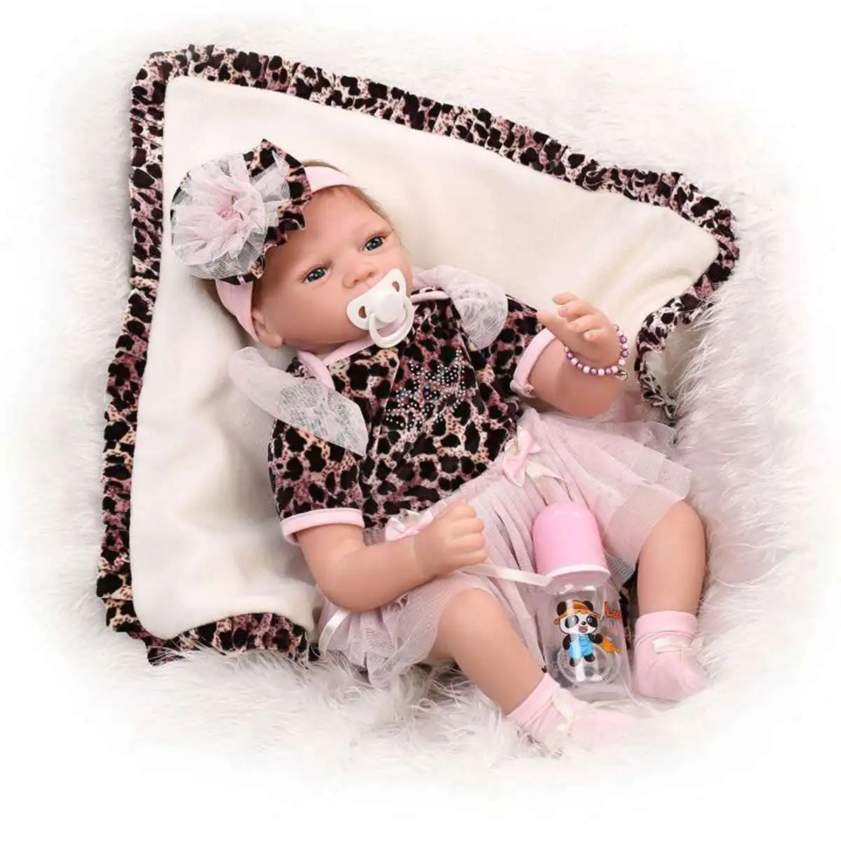 

22 Inch Very Soft Vinyl Real Life Like Reborn Baby Doll For Girls Alive Soft Chicken Toys Lovely Beby Reborn With Clothes