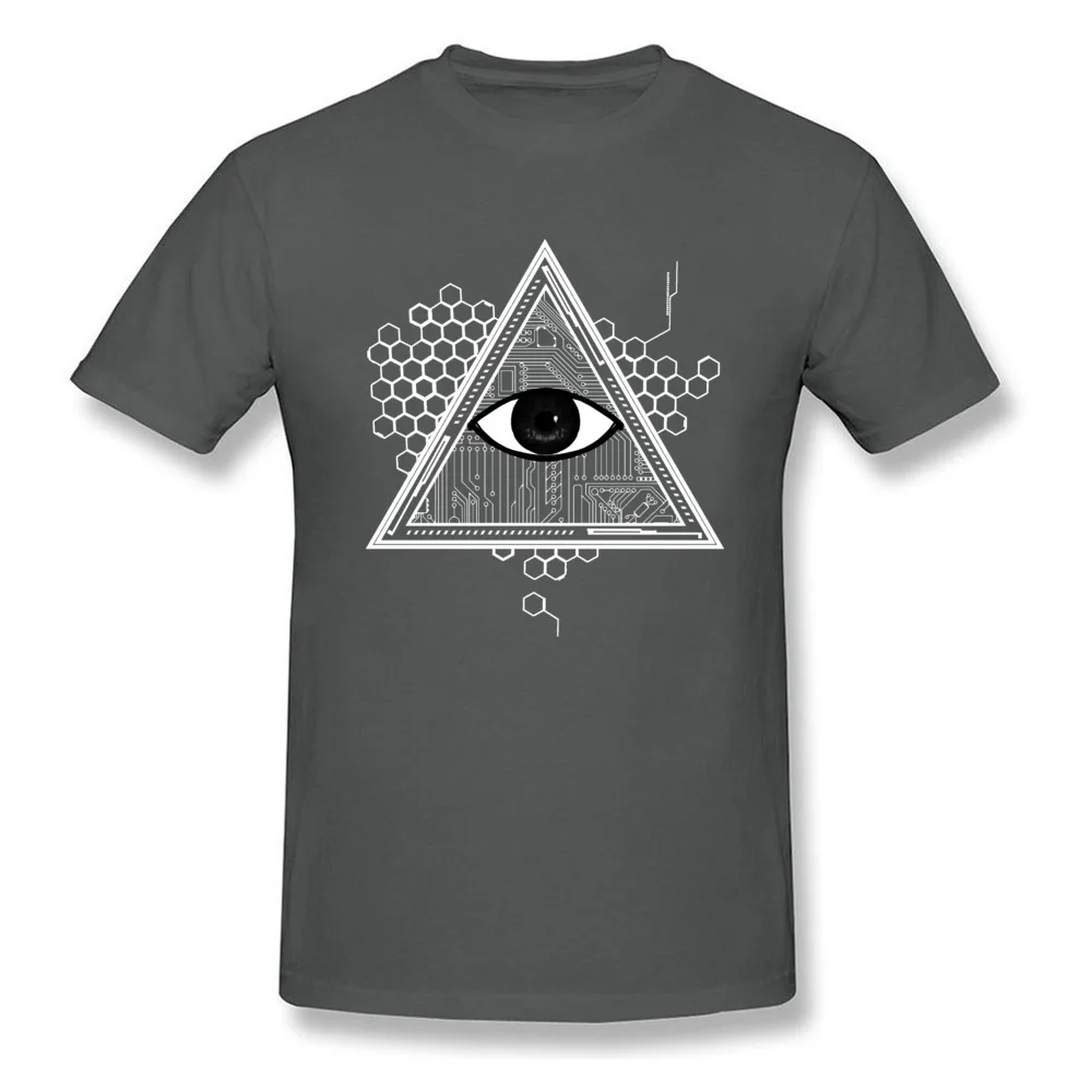 THE EYE Print Mother Day 100% Cotton Round Collar Men Tops Tees Normal Tee-Shirt Funny Short Sleeve Top T-shirts THE EYE carbon