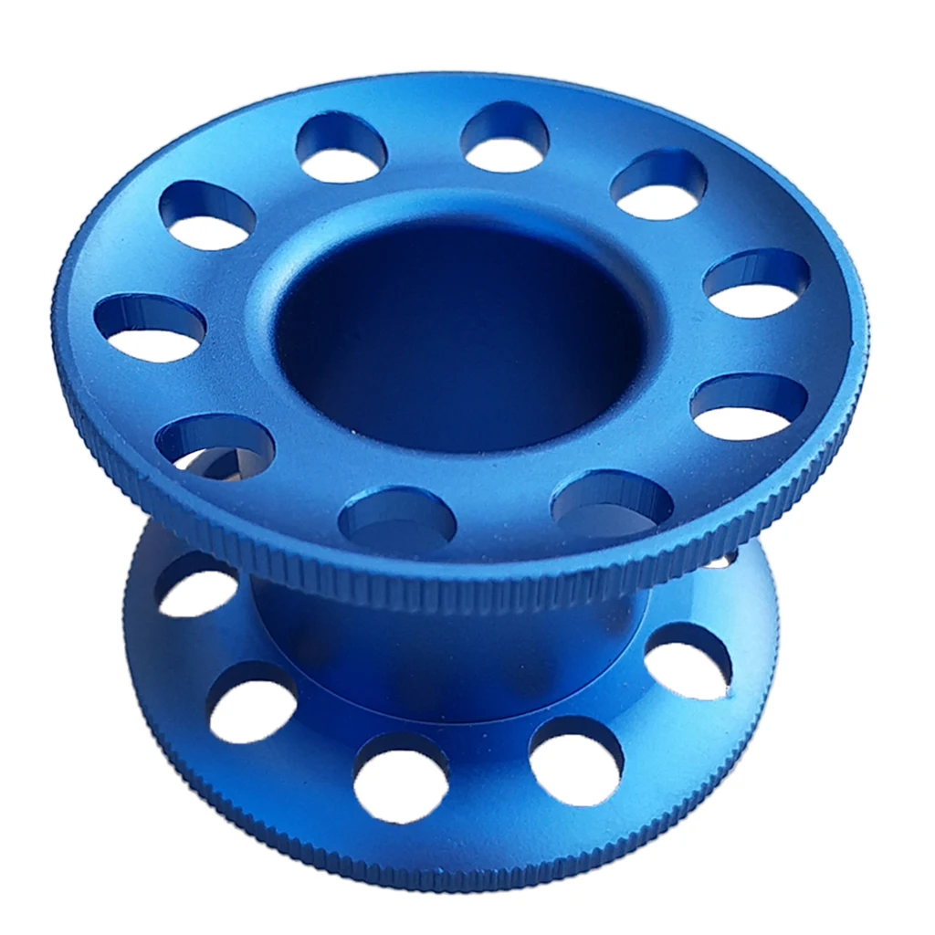 Perfeclan Durable Aluminum Alloy Scuba Diving Finger Spool Dive Reel Snorkeling Guide Line Spool Holder Water Sports Accessories