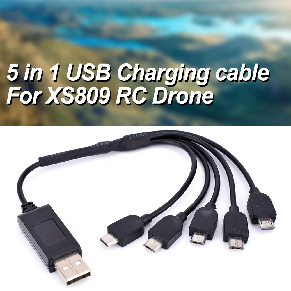 5 в 1 зарядное устройство параллельный кабель мульти-зарядный USB для VISUO XS809/SG700 RC