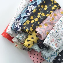 145x50 см Цветочные DIY 75d шифоновая ткань для платья с экологически чистым принтом маленькое Прозрачное платье из летней ткани 150 г/м