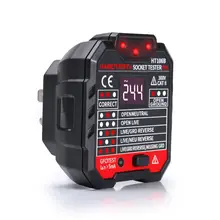 Мини-розетка тестер автоматическая электрическая схема полярность фазового напряжения детектор стены ЕС США Великобритания вилка выключатель Finder розетка тестер