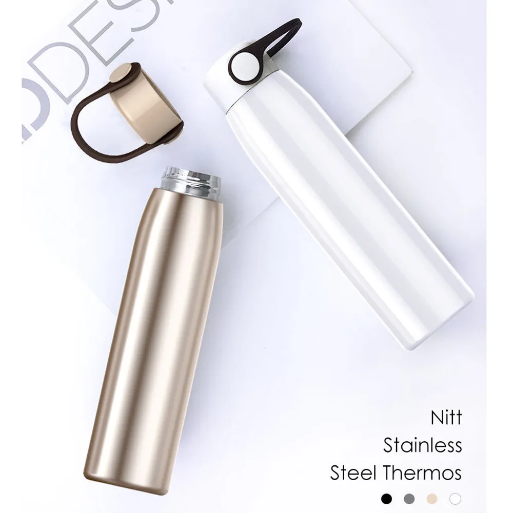 Thermos Sports Water Bottle Cool Nitt Handle Stainless Steel Cup