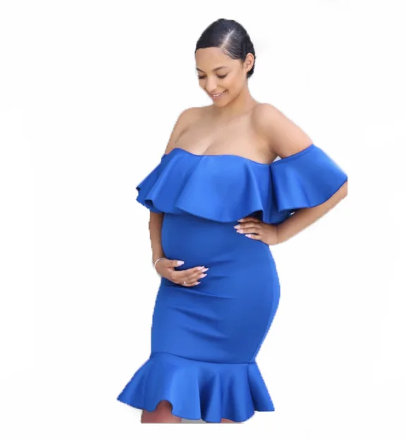 Летние платья с открытыми плечами и оборками для беременных; платья для беременных; реквизит для фотосессии; платья для беременных; платья для фотосессии