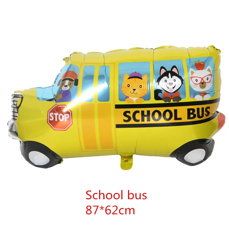 optellen Kindercentrum Krachtcel 20 stks Cartoon Auto Folie Ballon School Bus Trein Tank Ambulance Bus  Brandweerwagen Helium Ballon Kids Opblaasbaar Speelgoed Verjaardag party| Ballonnen & Accessoires| - AliExpress