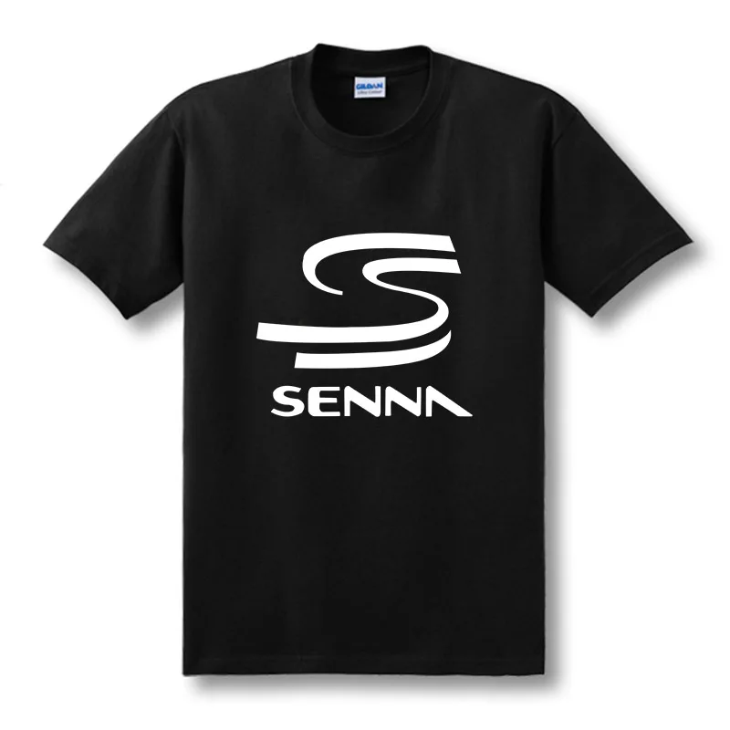 Новинка, брендовая футболка HERO F1 AYRTON SENNA, Мужская футболка, размер S~ 2XL, Повседневная футболка с коротким рукавом, топ,, XS-XXL - Цвет: Black2