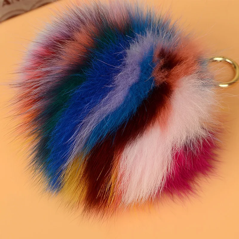 Fox pompom charm multicolor (1)
