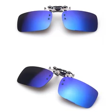 Поляризованные солнечные очки для день Ночное видение UV400 объектив клип-на флип-до солнцезащитные очки для женщин