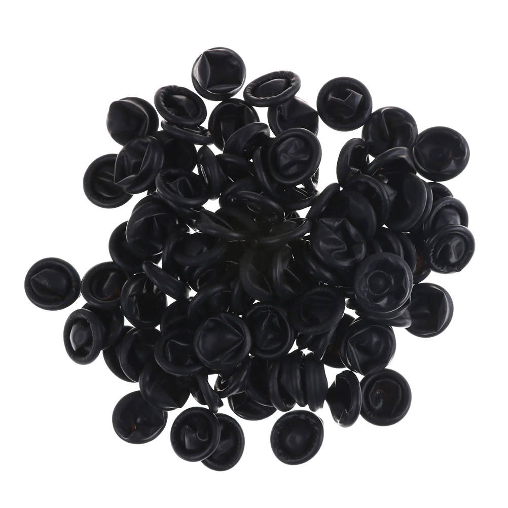 100pcs/lot Black durable latex finger cots antislip for chalk