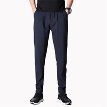 Высококачественные Повседневные штаны для мужчин Для мужчин бренд-одежда простые однотонные брюки Мужской Качество Stretch Slim Fit Брюки для девочек 28-38