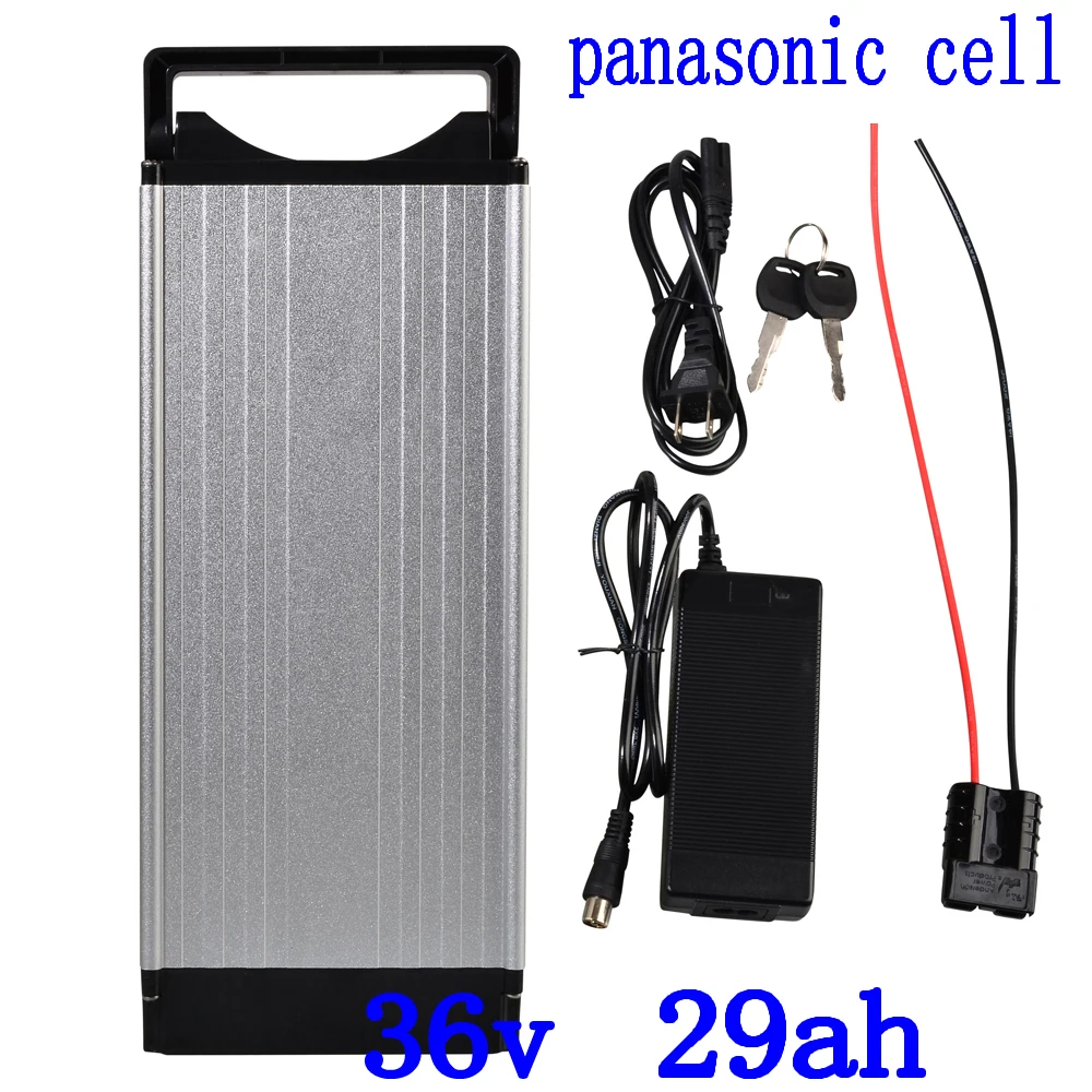 Best Offer for  36V 29AH li-ion battery use panasonic cell 36V 30AH electric bicycle rear rack battery fit 36V 500W