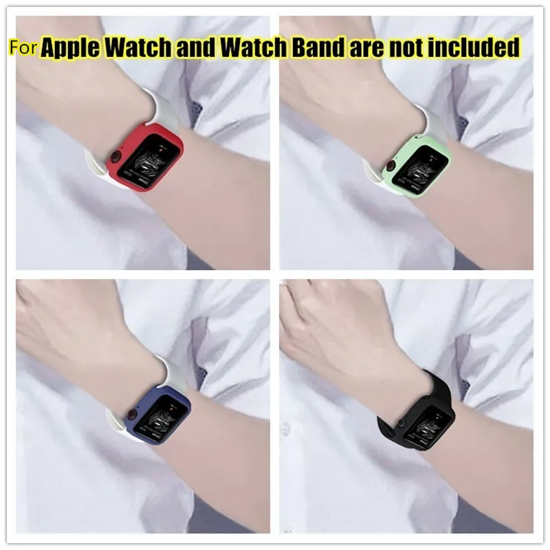 Защитный чехол Fundas для iwatch 1 2 3 4 Мягкий защитный Pulseira Apple watch i 38 42 40 44 мм