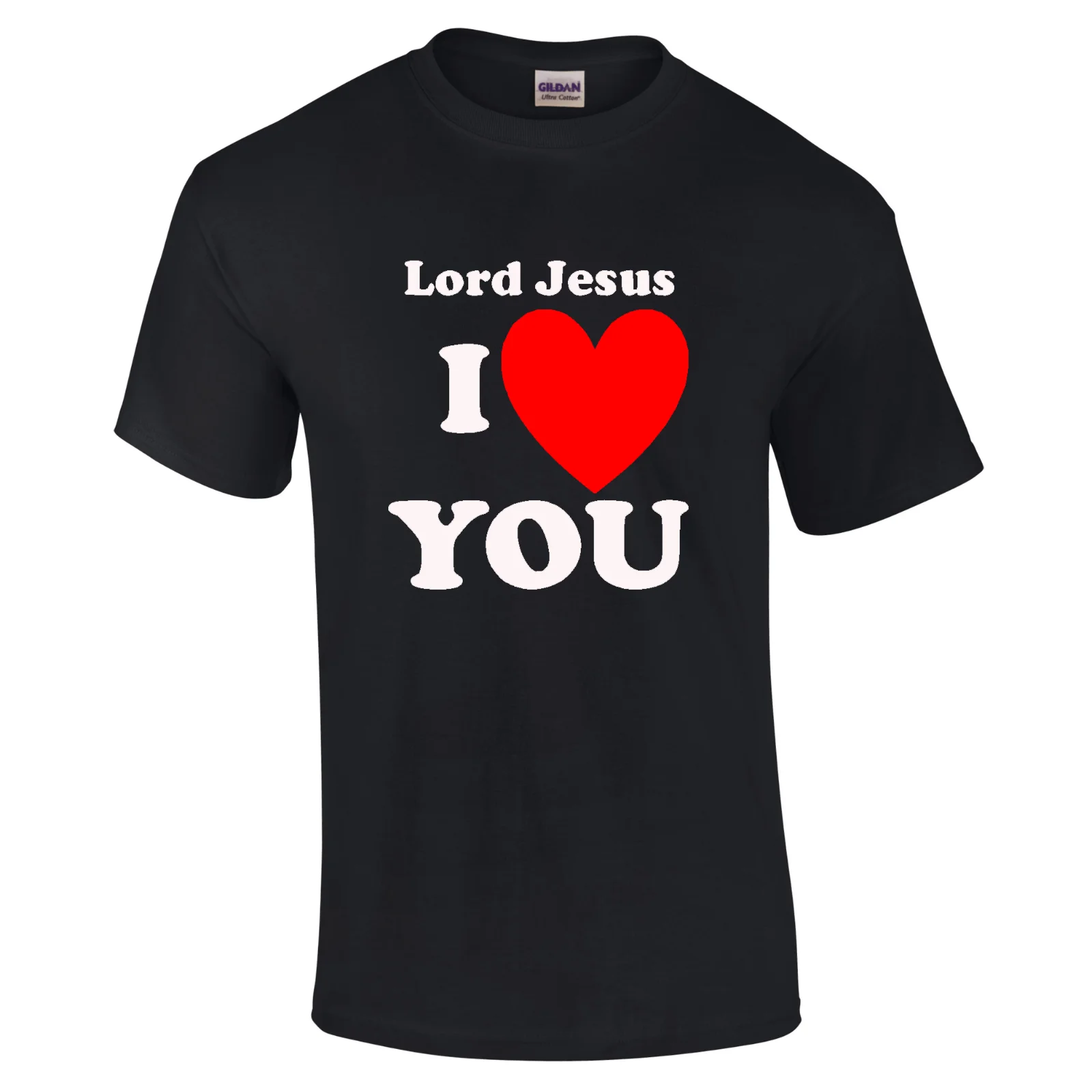 Новая брендовая футболка унисекс с надписью i love Jesus летняя Мужская модная