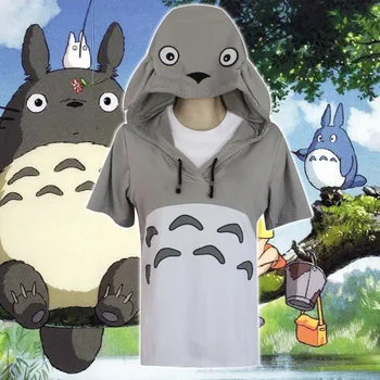 

Hayao Miyazaki Anime Cat Cosplay T Women Men Casual Lover Top Couple Top Unisex Daily Hoodies High Quality 100% Cotton Hoody