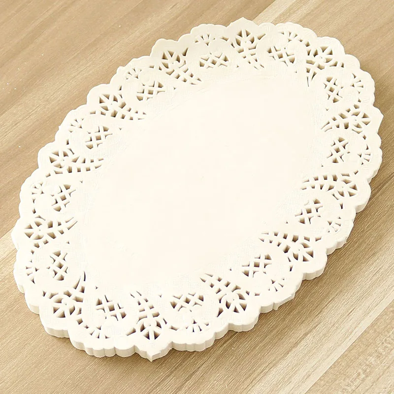 

16x23cm Oval Cake Paper Doilies Disposable Party Tableware Paper Doily 100pcs