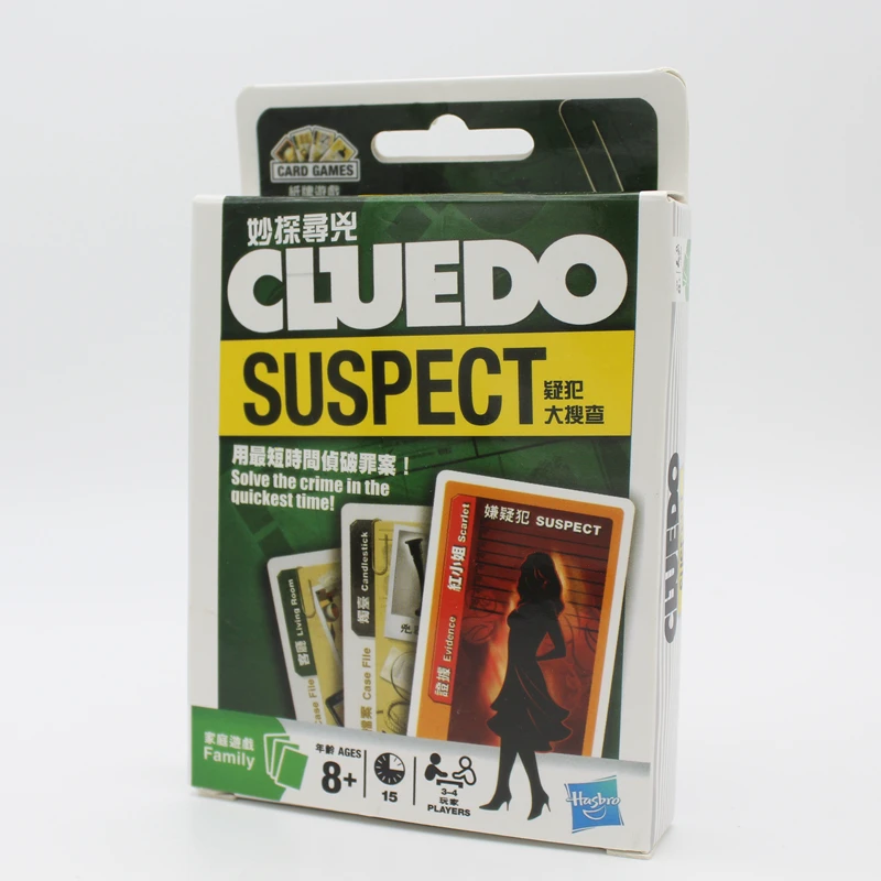 Cluedo Suspect настольная игра, логическое мышление, карточная игра, английские инструкции, детективные Вечерние игры в помещении