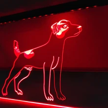 LK244-Джек Рассел терьер Pet светодиодный неоновый свет знак домашнего декора ремесла