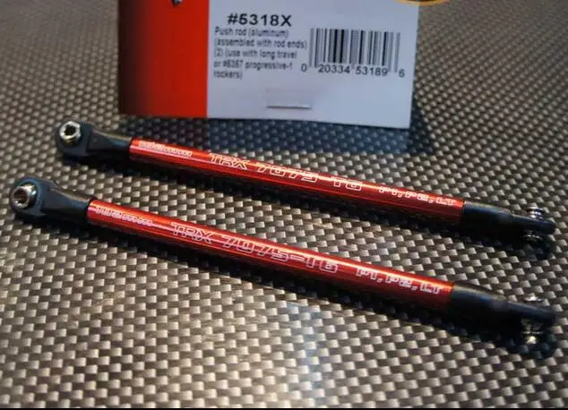 

Free Shipping 2pcs TRAXXAS 1/10 E-REVO SUMMIT REVO Aluminum red Push rod with rod ends #5318X