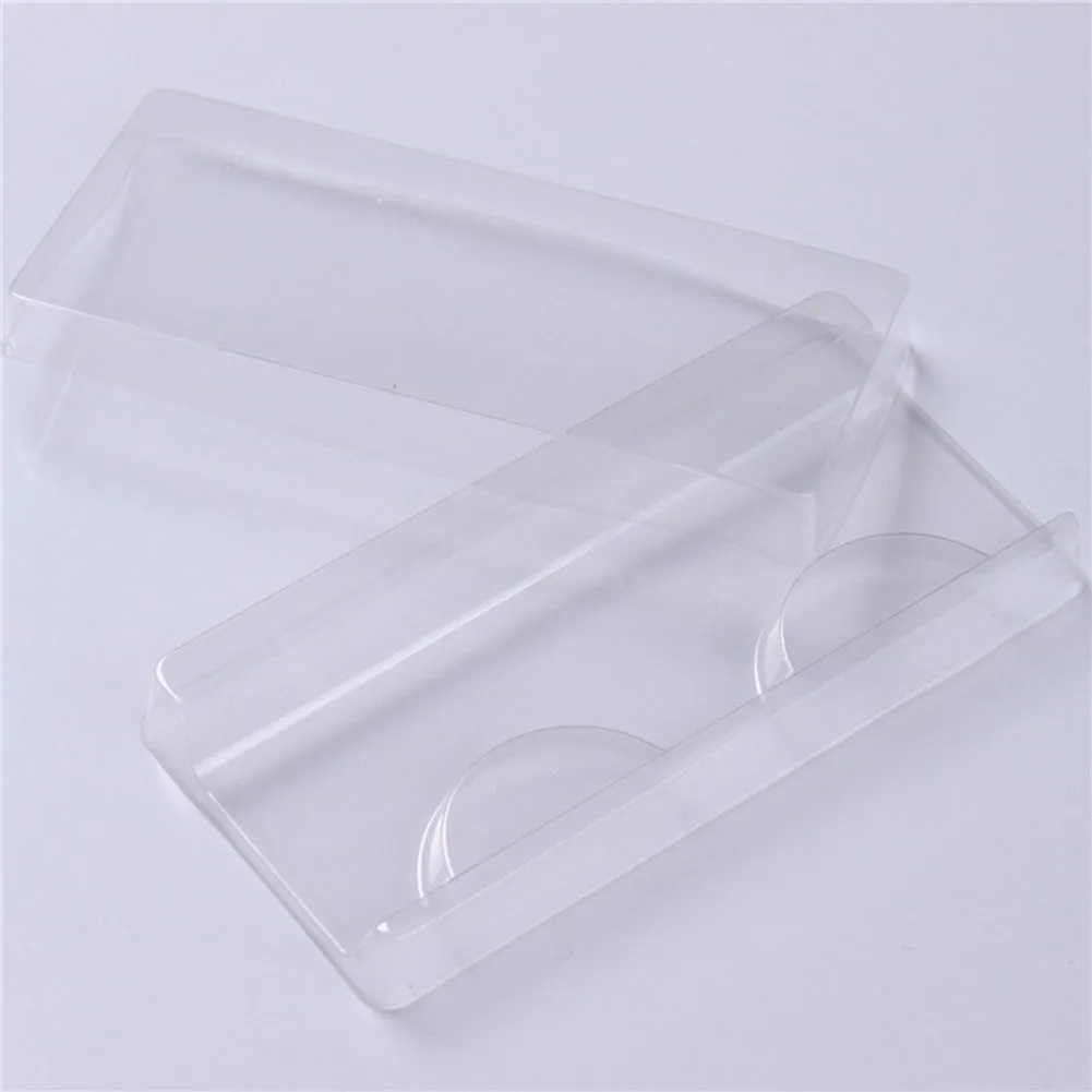 

25pcs False Eyelash Packing Box Clear Lid Tray Eyelashes Storage Transparent Empty Lash Case Makeup Storage Organizer for travel