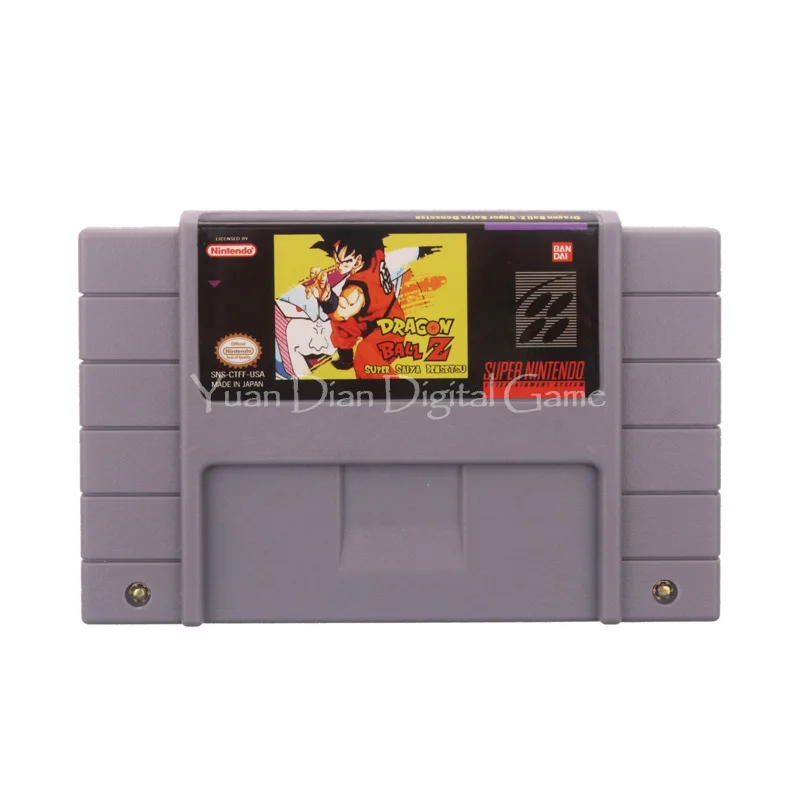 Nintendo SFC SNES Video Game Cartridge Console Card Dragon Ball Z Super Saiya Densetsu USA English