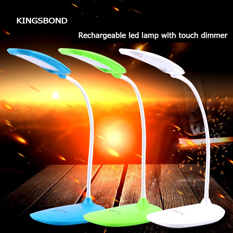 

Rechargeable brightness dimmer USB Touch Switch LED Flexible Desk Table Lamp led reading lamp