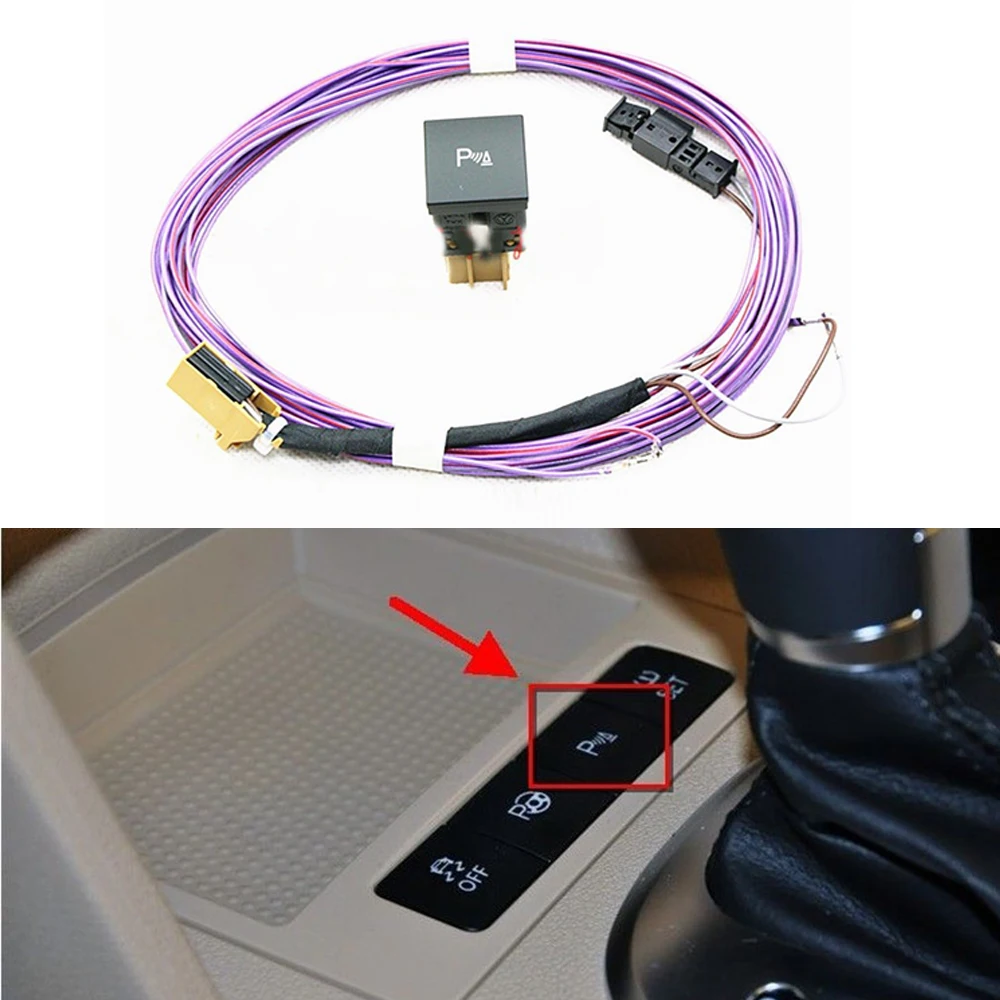 

TUKE OEM vw Auto OPS Parking Switches Parking Assisting Button + Cable Fit VW Jetta Golf MK6 1TD 927 122 1K0 927 122 A