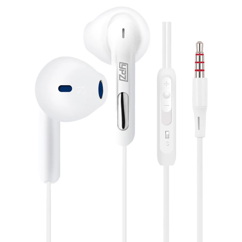 

YPZ S6 3.5mm Jack Bass Earphone For iPhone 6 6S 5 5S In-Ear Earbud With Microphone White Headset For Apple Xiaomi SAMAUNG sony