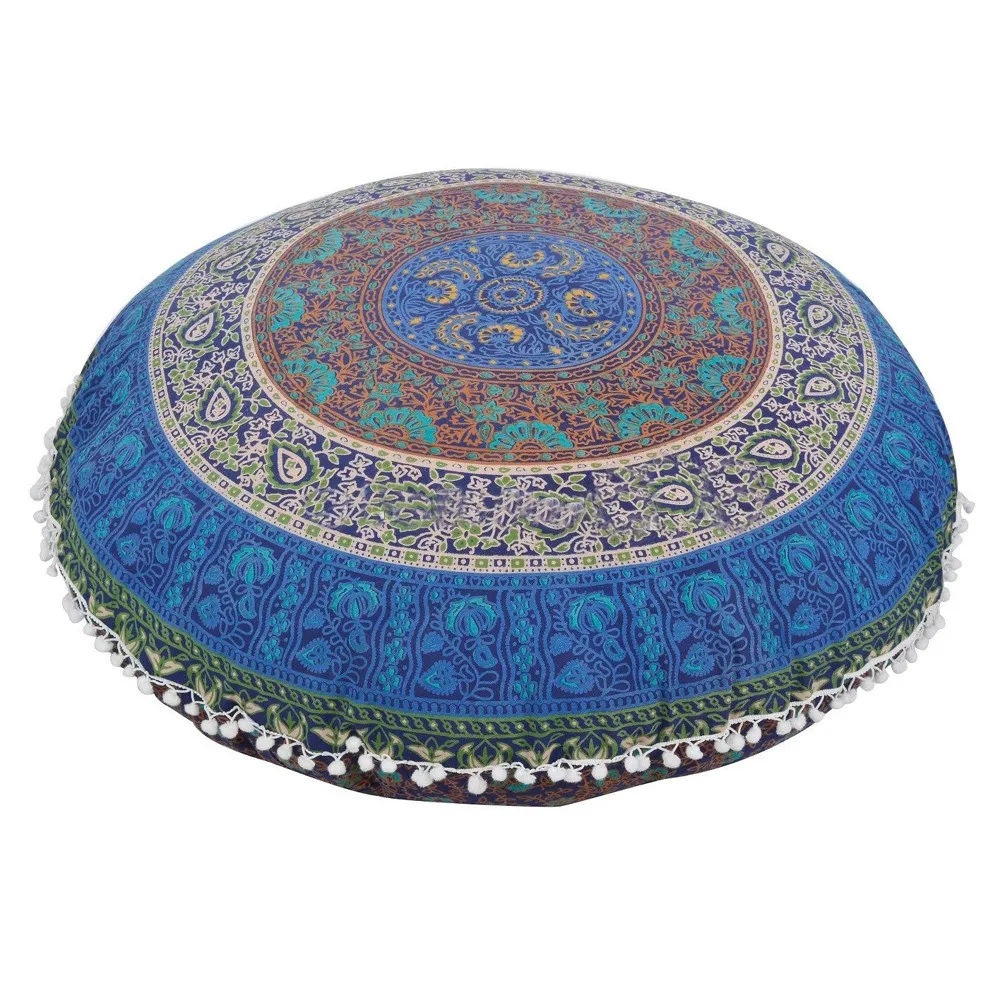 MUQGEW Подушка Новинка, Мода индийская большая Мандала подушки для пола декор дома круглые богемные подушки на продажу - Цвет: 3
