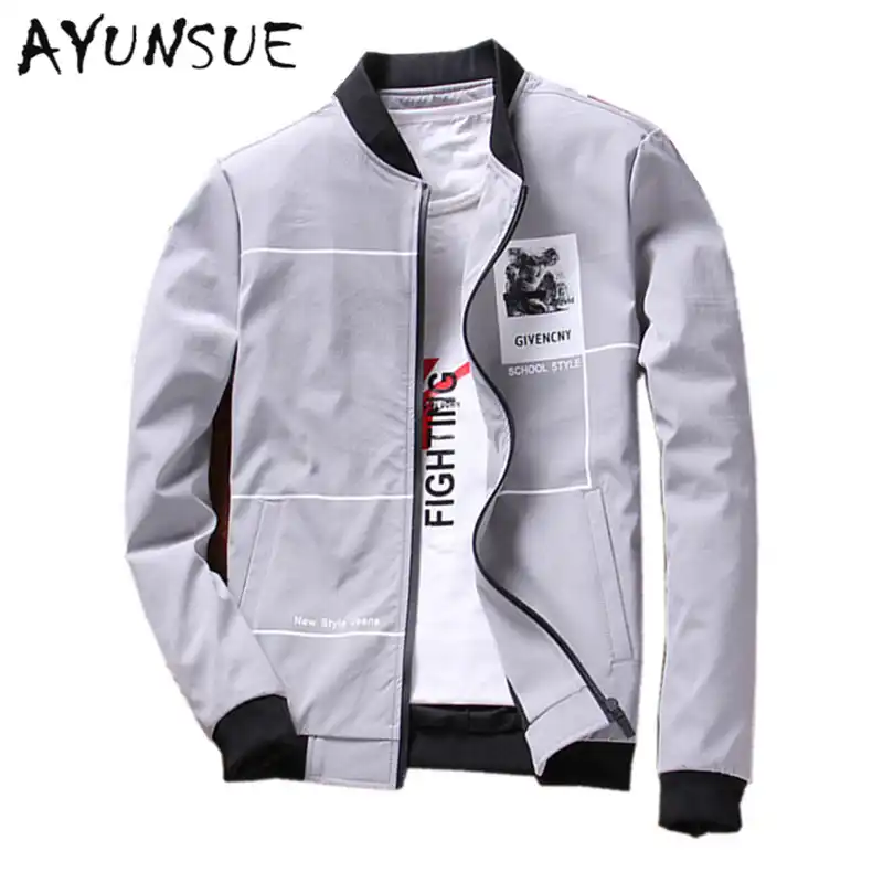 Chaqueta de béisbol Casual, cazadora gris de alta calidad, chaquetas de  primavera ajustadas para hombre, abrigo de hombre, ropa de marca  FYY293|gray bomber jacket|spring jacket for menbomber jacket men -  AliExpress