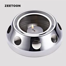 Краткое теплый чайный набор для подогрева теплее нержавеющая сталь свечи нагревательная база/Садоводство Кофе Молоко нагреватель чайная посуда База держатель