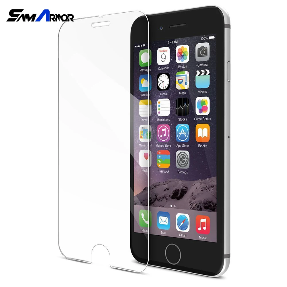 Retail Price 2.5D Round Edge 9H Glass Film for iphone 7