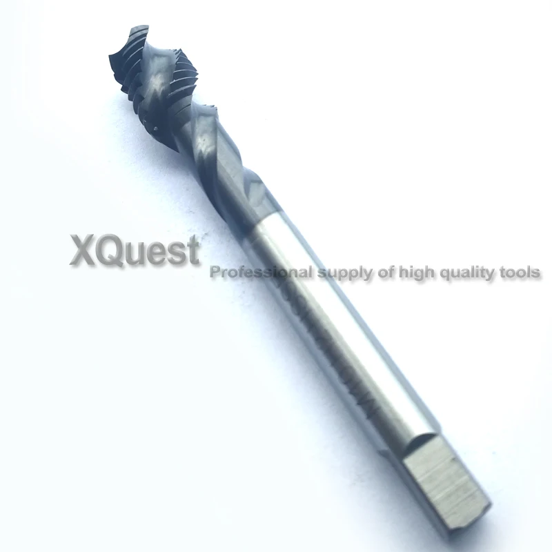 XQuest HSSE спиральная флейта краны M3 M4 M5 M6 TiAiN покрытие машины винтовой резки крана M8 M10 M12 для нержавеющей стали