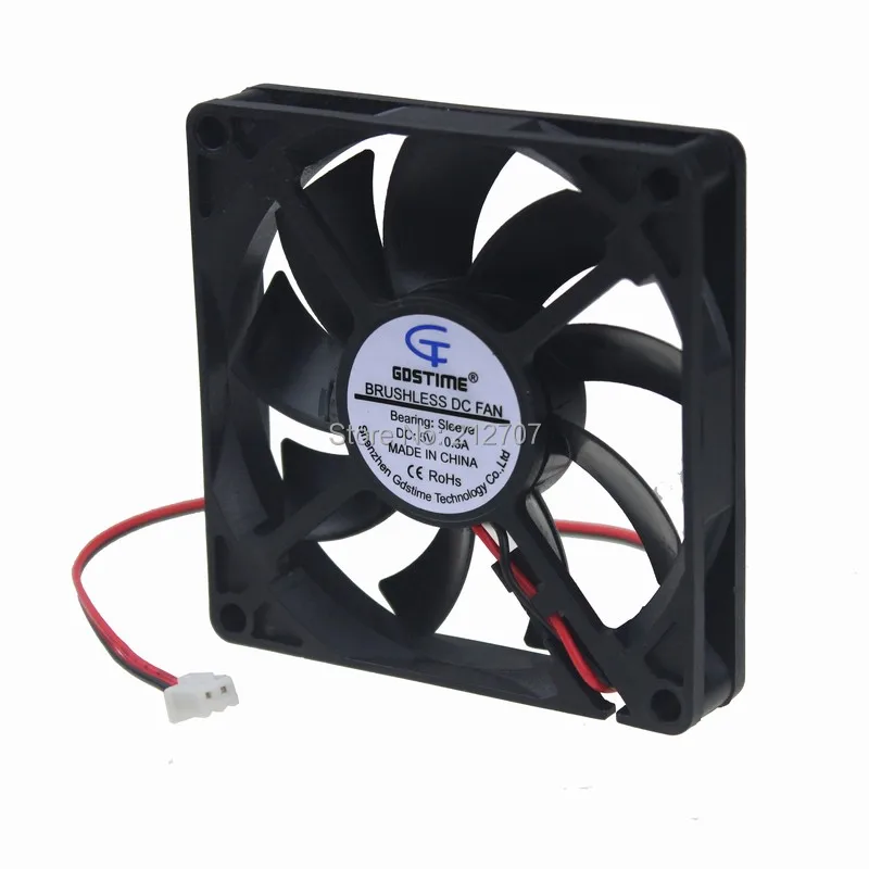 10pcs Gdstime DC Brushless Computer Cooling Fan 5V 80mm X 80mm X 15mm 