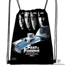 Custom Fast Furious Drawstring Backpack Bag Cute Daypack Kids Satchel Black Back 31x40cm 2018611 2 8