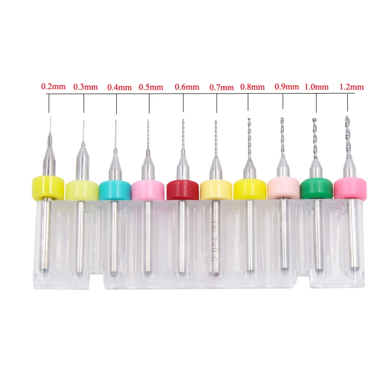 Drill Cleaning Nozzle 10ps Stainless Steel Cleaning Needle Nozzle for Drills 0.2/0.3/0.4/0.5/0.6-1.2mm PCB Drill Bit 3D Printer Parts