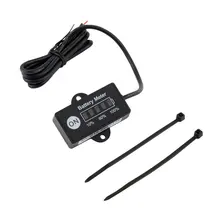 Высокое качество 1 шт. 12 В батарея индикатор измерителя топлива для 12 В свинцово-кислотный батарея метр SLA, AGM, гель, VRLA батарея пакет горячий