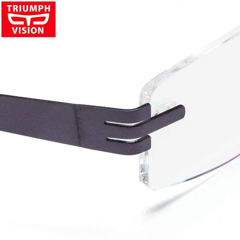 Männer Titan Ultraleicht Vision Randlose Lesen Myopie Klar C2 Triumph Für Anblick Brillen Rahmen Brille qx0wxI