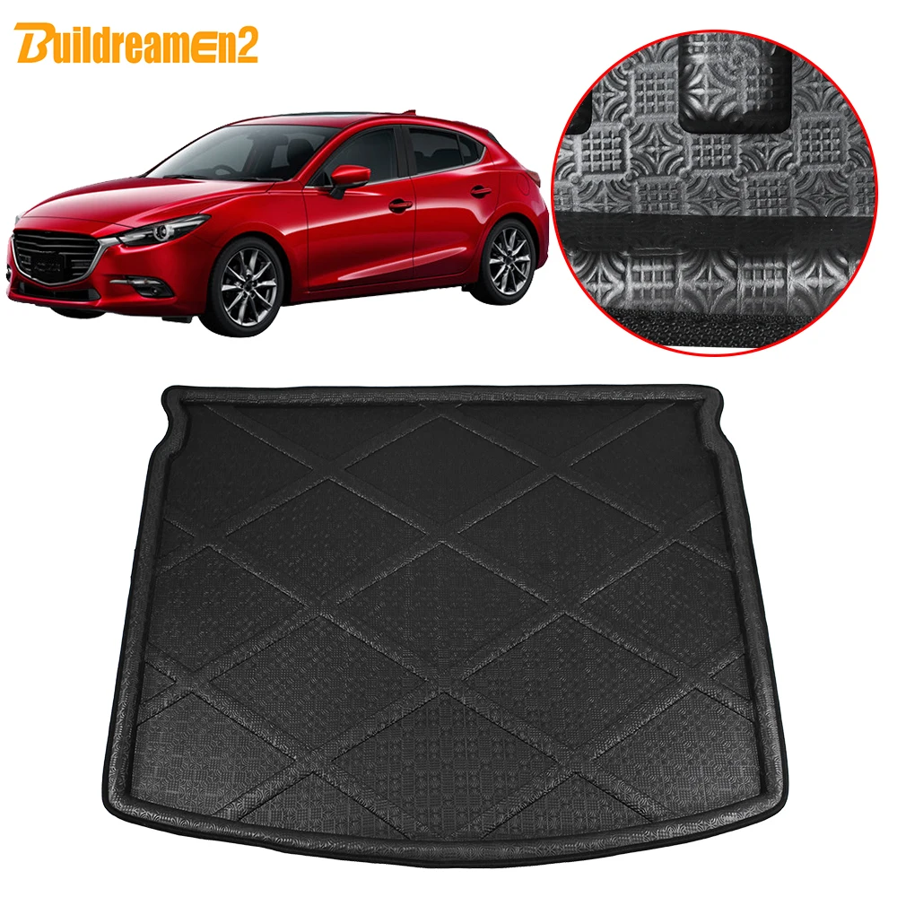 Buildreamen2 для Mazda 3 Axela хэтчбек автомобильный коврик багажника поднос подкладка