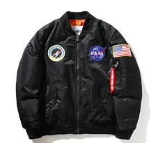 New Flight Pilot Jacket Men Bomber Ma1 Men Bomber Jacket Nasa Air Force Embroidery Baseball Military Thin Section Jacket S -XXL