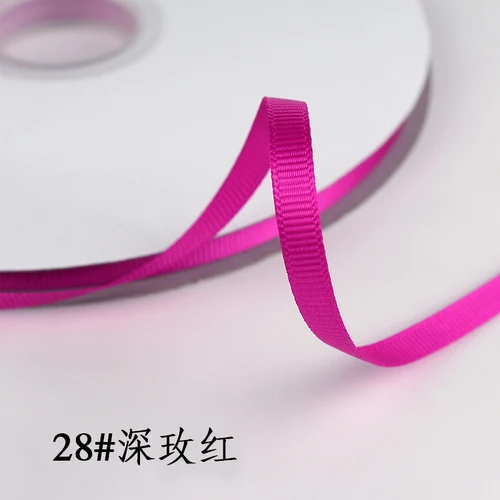 Elegant 6mm Grosgrain Satin Ribbons for Decorations and Crafts
