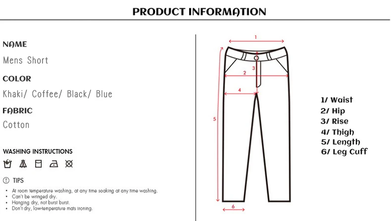 Product Information-Pants