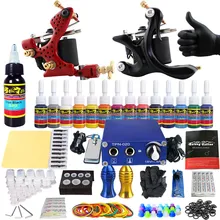 Клеймо комплект татуировки пулемёты Новое поступление набор практика кожи 14 цветов чернила печатание TK203-31