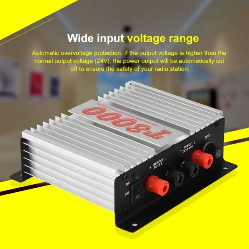

T8000 DC 24V to 13.8V 45A Vehicle-Mounted Switching Power Converter/Supply 80% Efficiency For Car Radio
