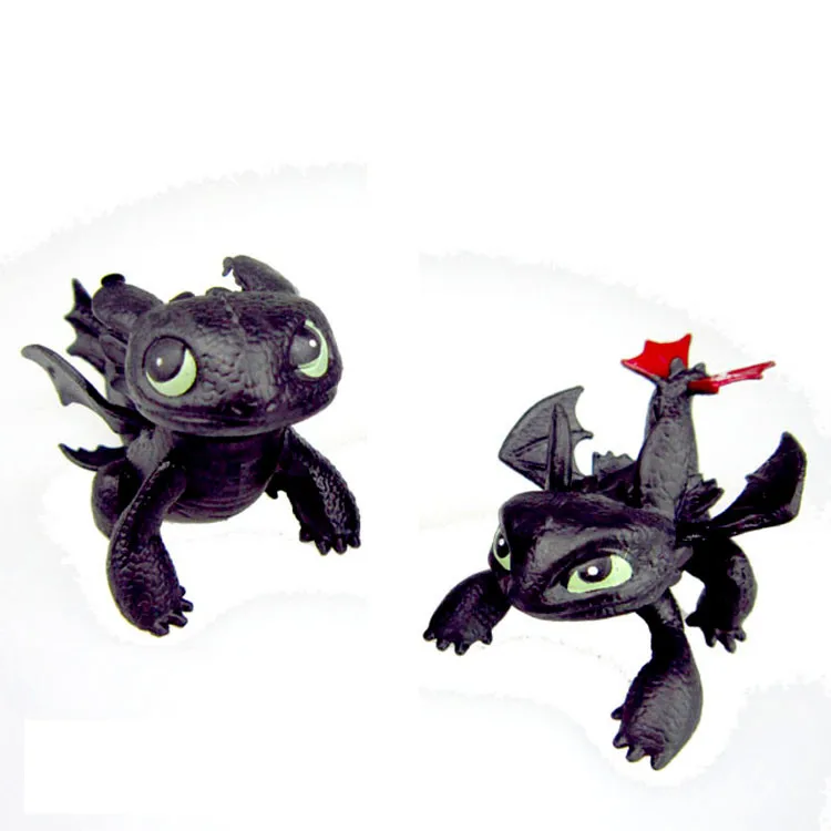 8 шт./компл. аниме Как приручить дракона 2 фигурки игрушки ночной яростью Беззубик Gronckle Deadly Nadder игрушечные Драконы для мальчиков