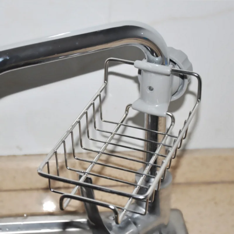 Нержавеющая сталь кухня кран губка держатель Adjustbale раковина держатель для салфеток мыльная щетка для мытья посуды жидкие Подставка для хранения и сушки