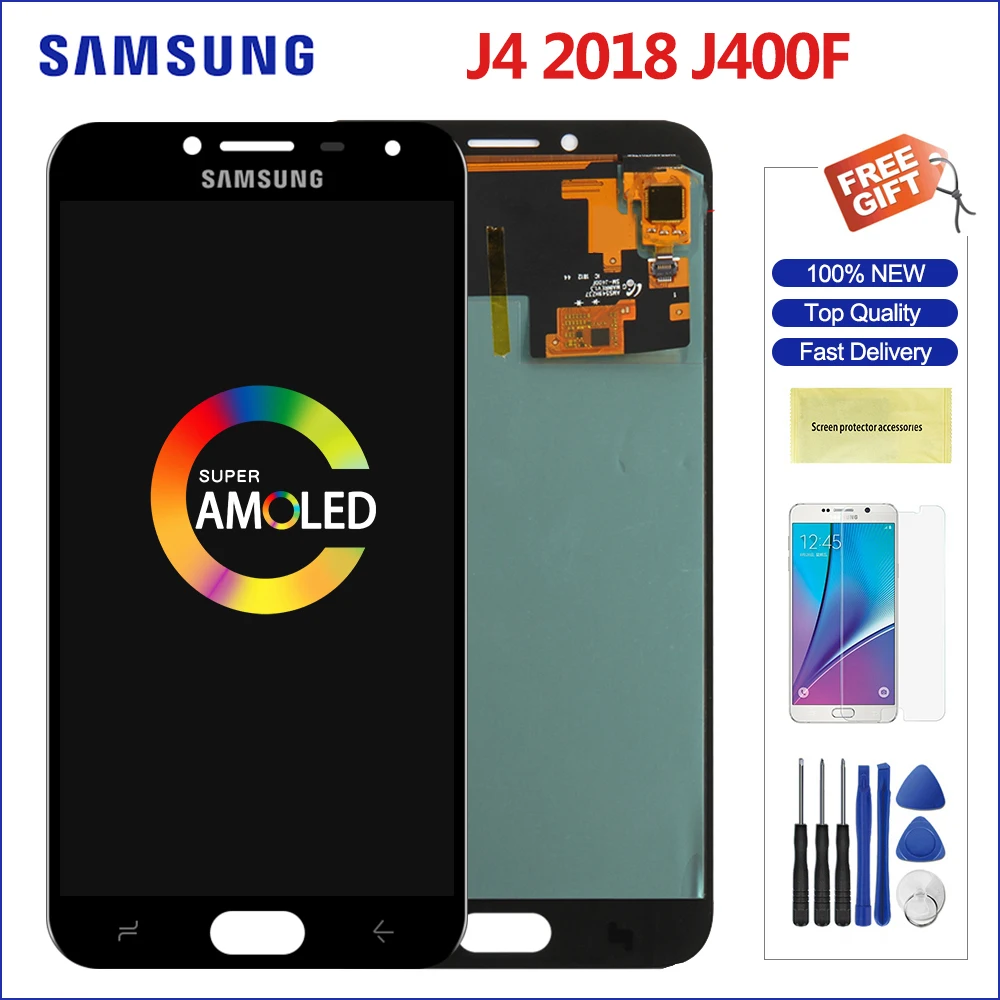 

LCD for samsung Galaxy J400 J4 2018 Digitizer Assembly j4 2018 Super AMOLED touch screen replacement for J400 j400F J400F/DS