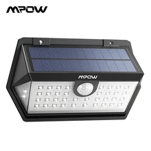 Mpow CD168 40 светодиодный садовый светильник на солнечной батарее открытый IP65 Водонепроницаемый Яркость Регулируемый Солнечный светодиодный супер широкий угол движения Senor лампы