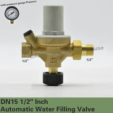DN 15 1/2" inch Automatic Water Filling Valve with pressure gauge Pressure reducing valve